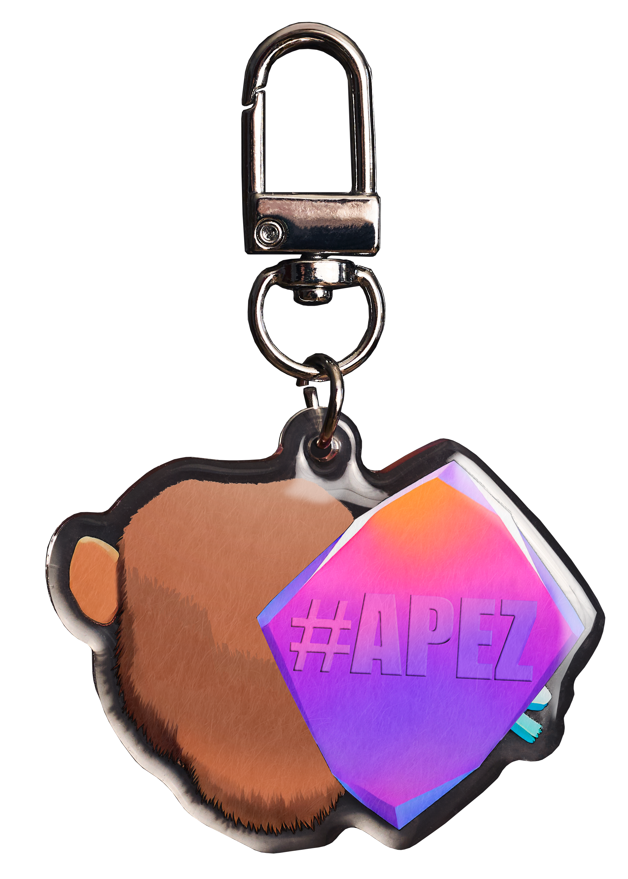 Ape Squad Keychain Angle View